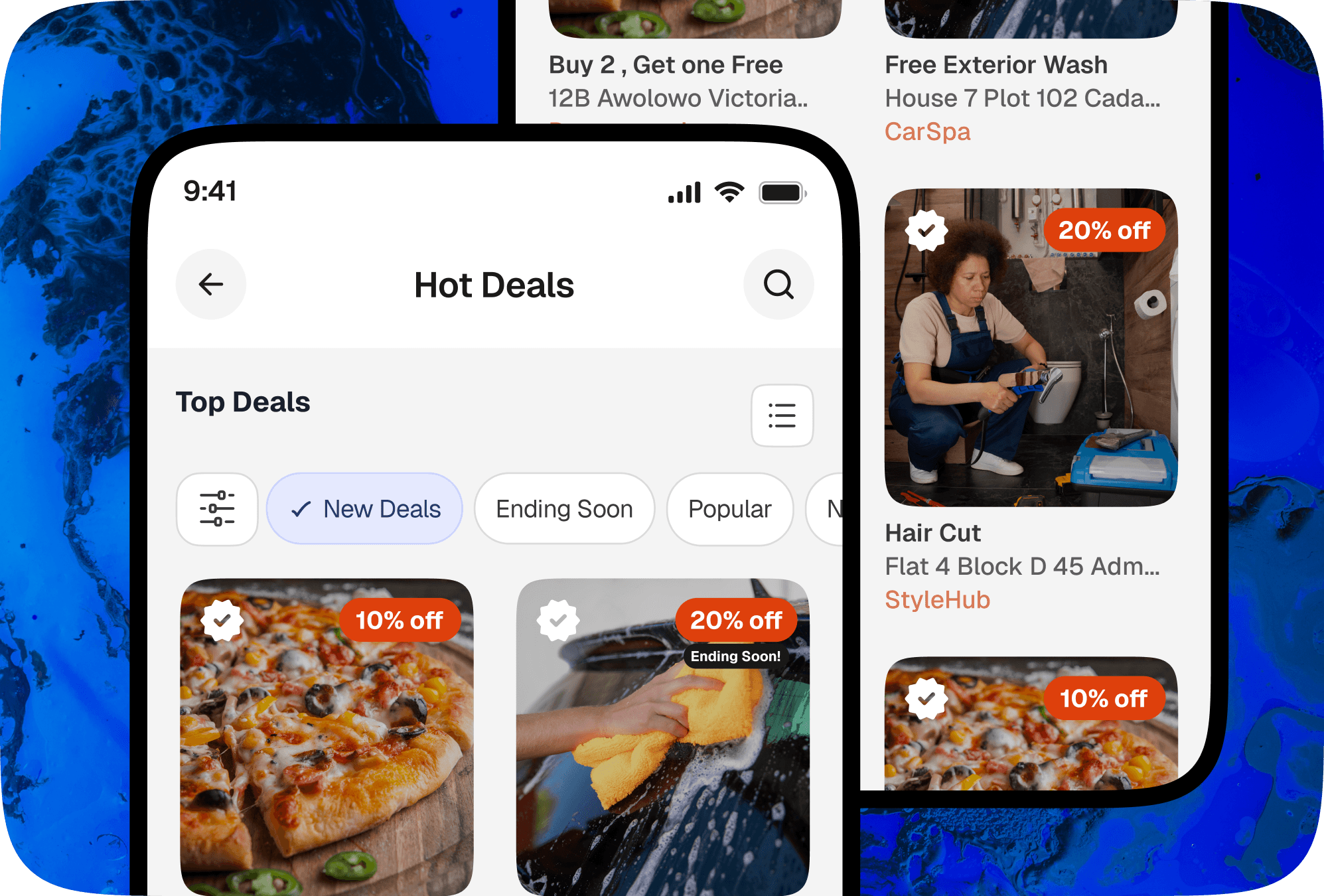SabiFind deals and offers phone mockup